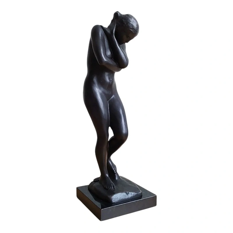 Elegantní bronzová socha Eva – Auguste Rodin, signovaná