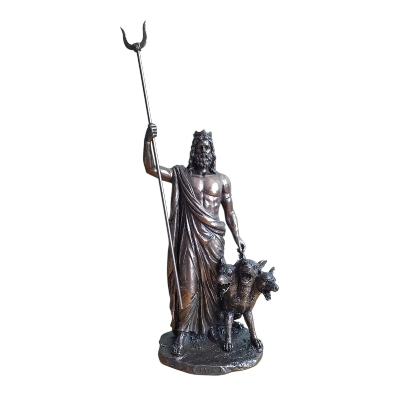 Hades s Kerberem – bronzovaná figurka řeckého boha podsvětí, Veronese WU76388A1