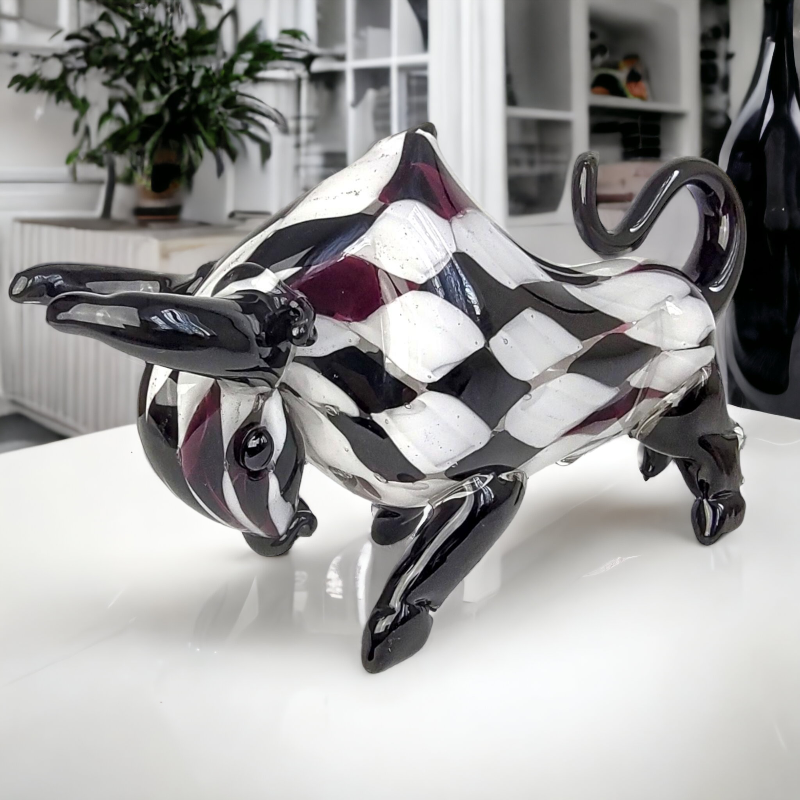 Býk - Skleněná soška býka