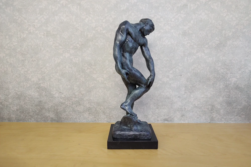 Adam – bronzová soška Rodin, stvoření člověka – umělecká dekorace