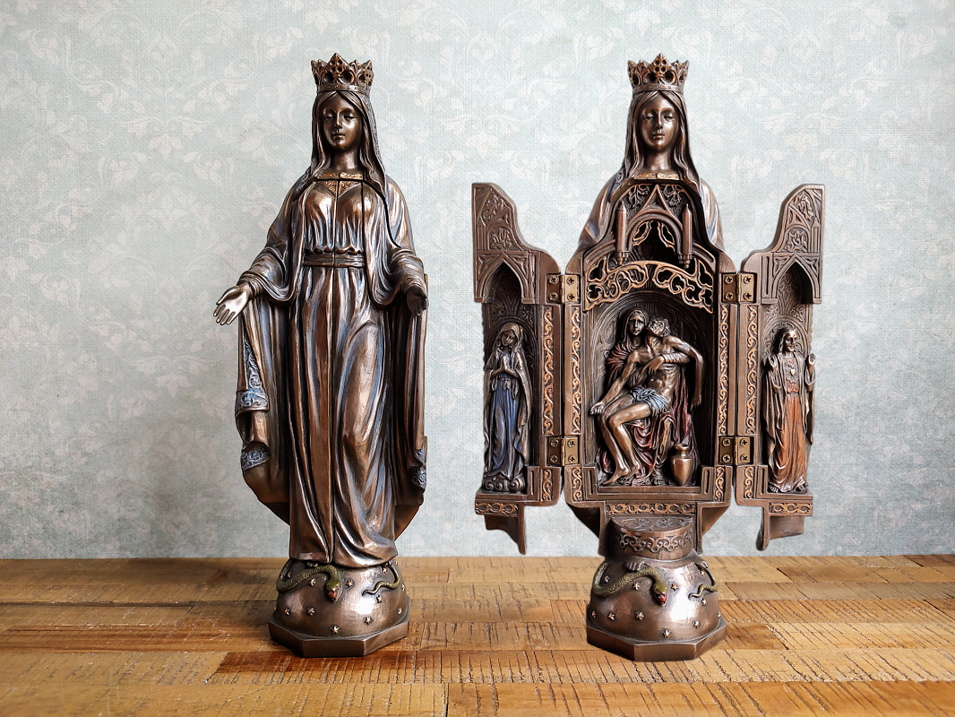 Panna Maria – triptych, katolická soška Veronese WU75630A4