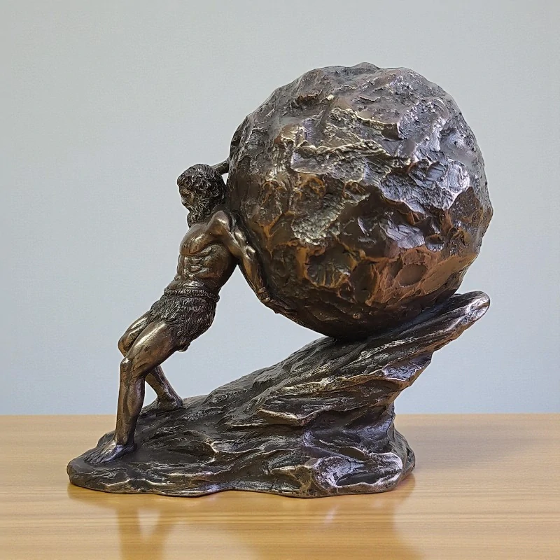 Soška Sisyfos – řecká mytologie, symbol vytrvalosti a lidského úsilí, dekorace do pracovny, Veronese WU77845A1