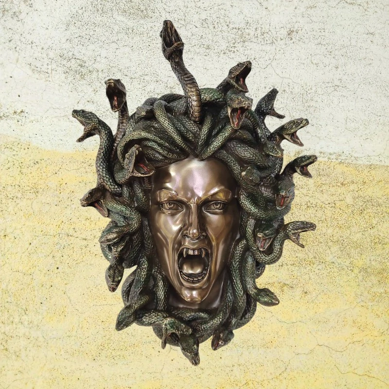 Medúza – dekorativní maska Gorgony s hady | Řecká mytologie – Veronese WU77743V4