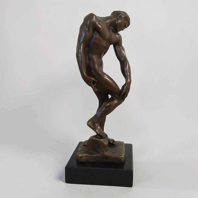 Adam - Stvoření člověka - Bronzová soška - Rodin