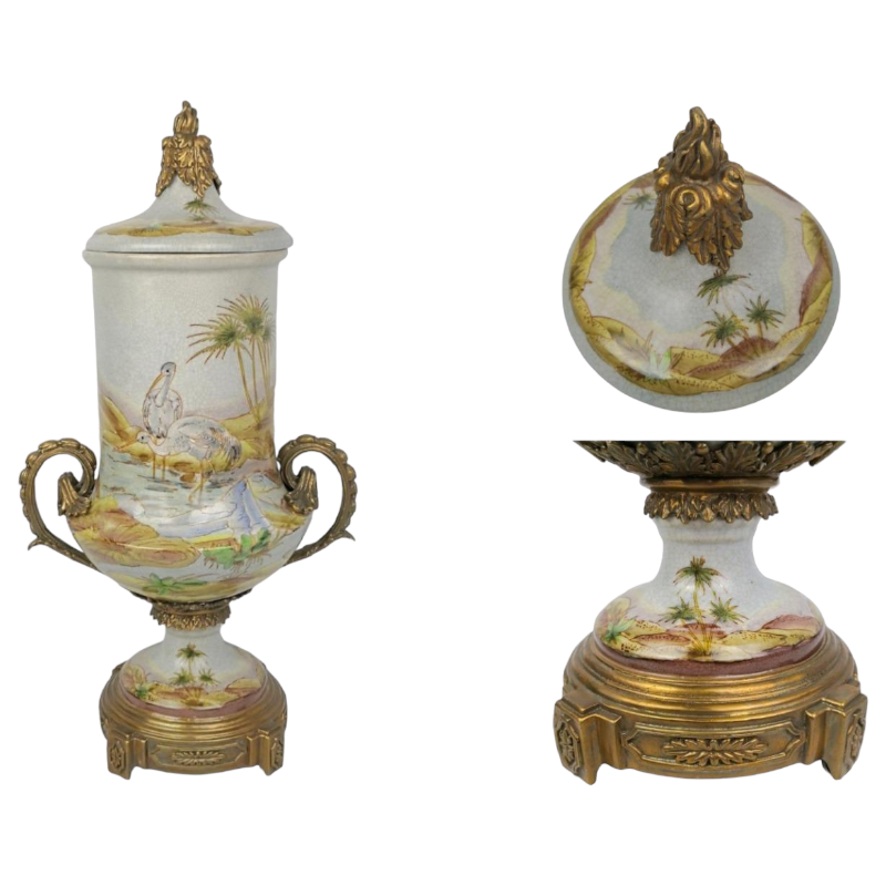 Porcelánová váza s víkem – elegantní dekorativní dóza v klasickém stylu