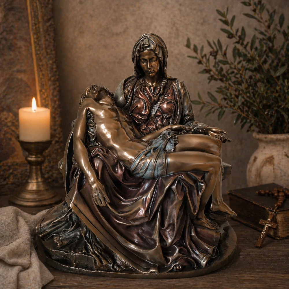 Socha Pieta – Panna Marie s Ježíšem, náboženská figurka, dekorace na oltář, Veronese WU72243V4