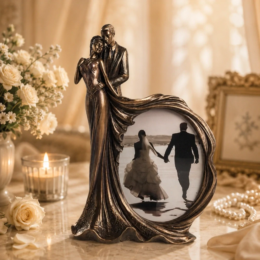 Romantický svatební fotorámeček pro novomanžele – Veronese WU74623A4