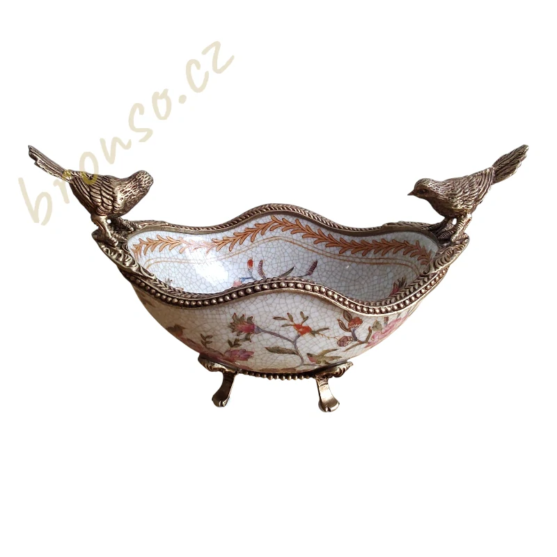 Porcelánová miska s ptáčky