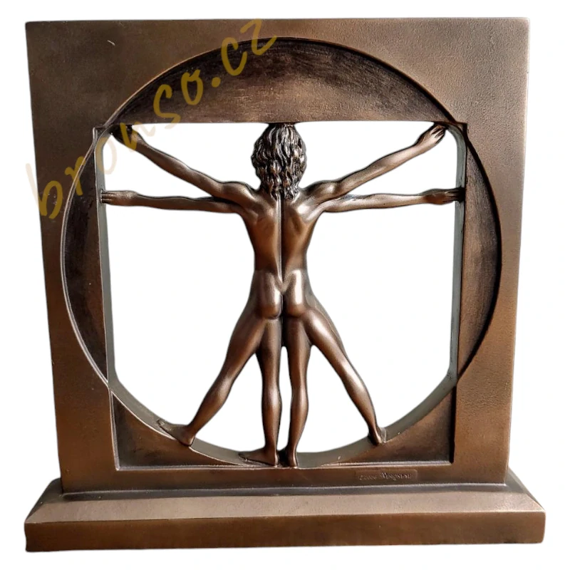 Vitruviánský muž Leonardo da Vinci, Veronese WU72944A4