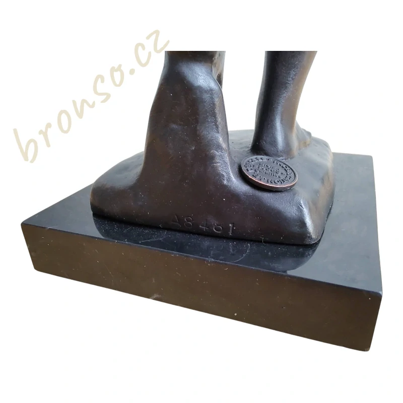 Elegantní bronzová socha Eva – Auguste Rodin, signovaná