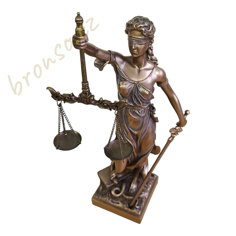 Spravedlnost - bohyně Themis soška Veronese, dárek pro právníka, WU71832A4