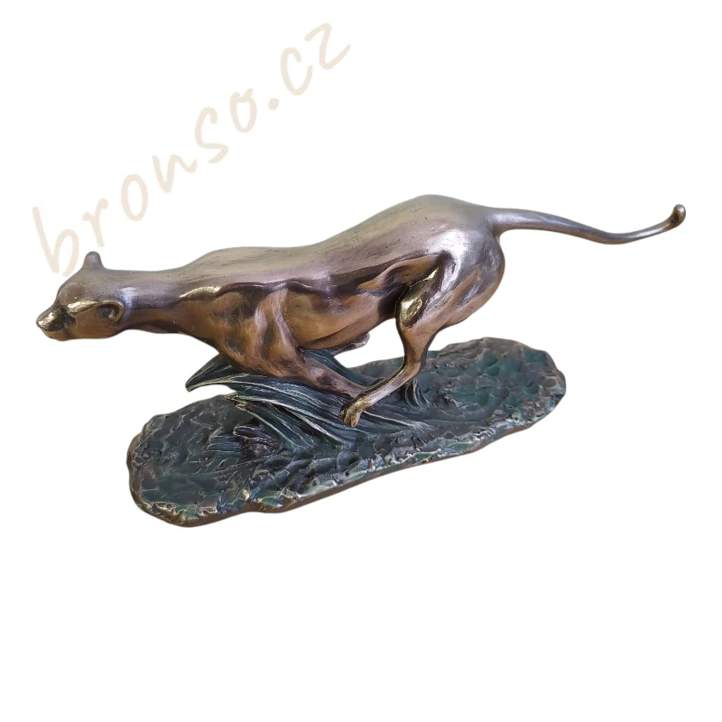 Gepard v běhu – figurka běžící šelmy, Veronese WU77416A4