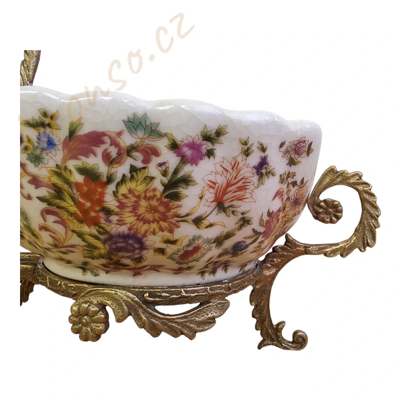 Dekorativní dvoumiskový stojan – elegantní interiérový doplněk, ručně vyrobená dekorace