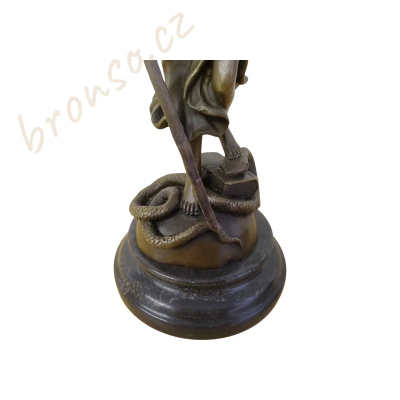 Spravedlnost – Justitia Themis, bronzová socha, elegantní soška bohyně práva