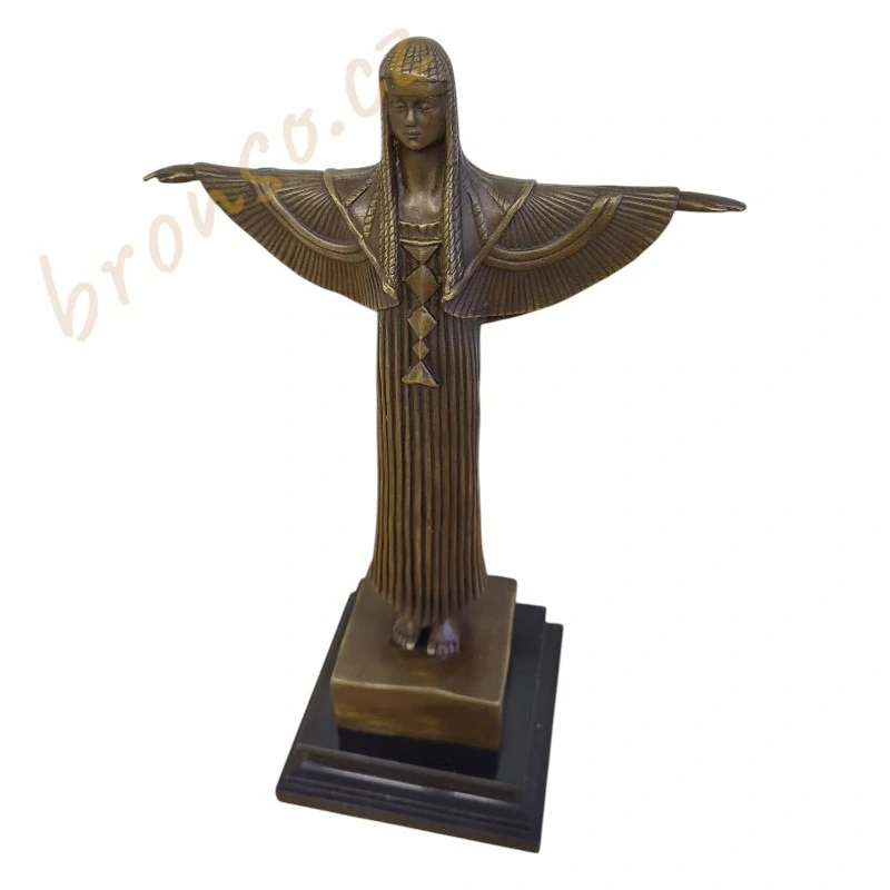 Credo – Art Deco bronzová socha, elegantní ručně vyrobená umělecká dekorace