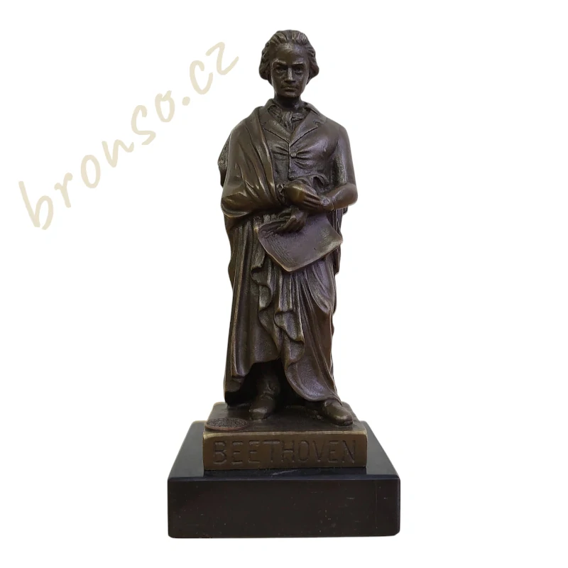 Bronzová figurka Beethoven – číslovaná, patinovaná
