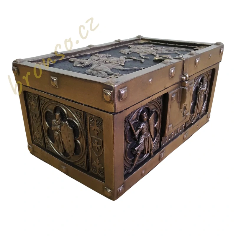 Rytířská šperkovnice Templáři, box na drobnosti - Veronese WU77621A4