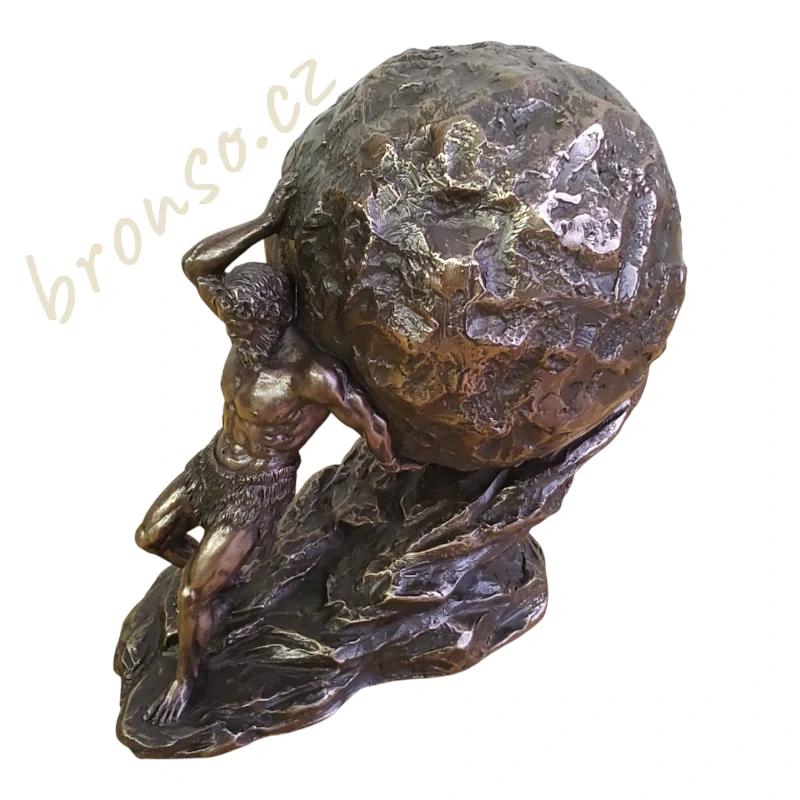 Soška Sisyfos – řecká mytologie, symbol vytrvalosti a lidského úsilí, dekorace do pracovny, Veronese WU77845A1