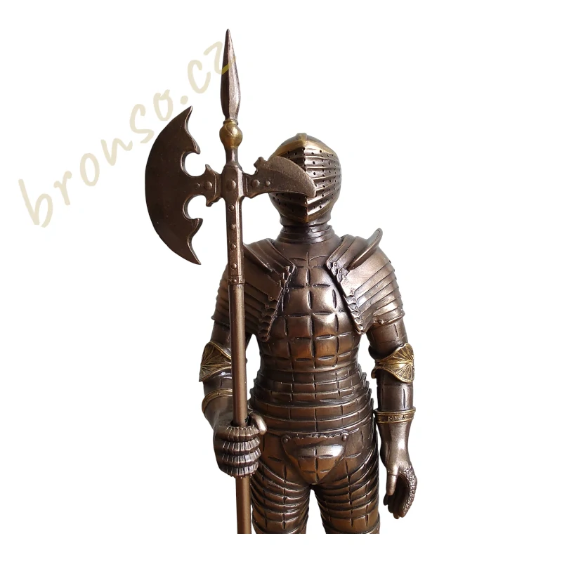 Soška rytíře s halapartnou – dekorativní figurka válečníka Veronese WU74095A4