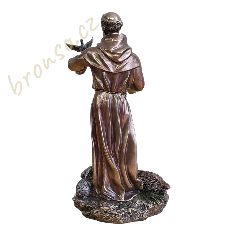 Sv. František z Assisi – dekorativní soška patrona zvířat a přírody – WU76058A4