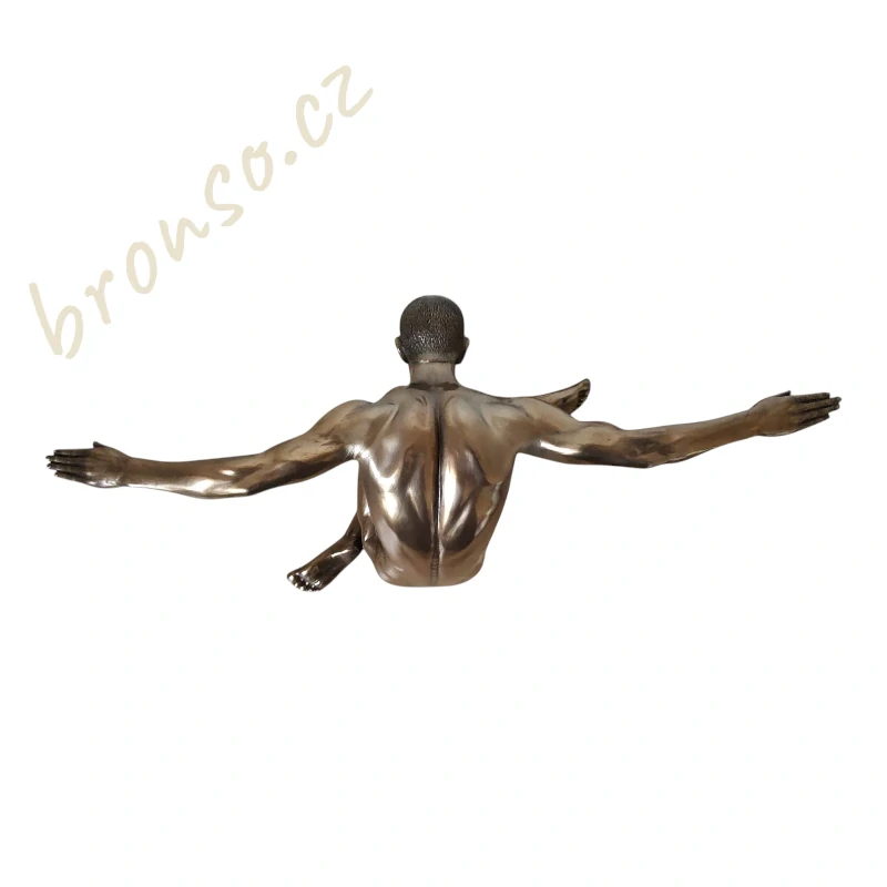 Socha mužského aktu Začátek – moderní bronzová dekorace VERONESE WU75155A1 