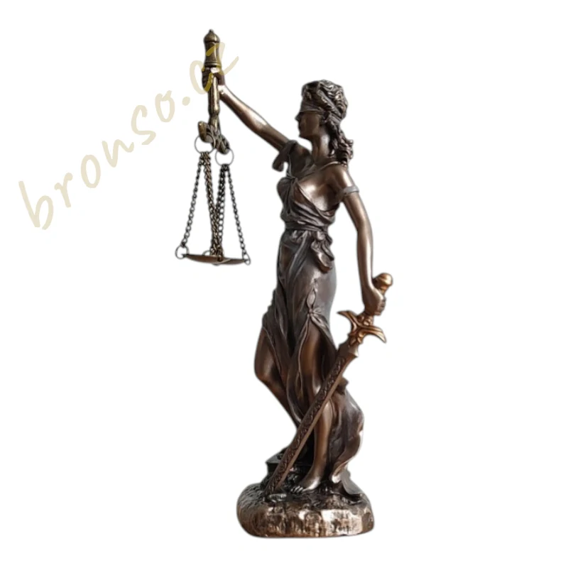 Bohyně spravedlnosti Justitia se váhami a mečem Veronese WU78136A4