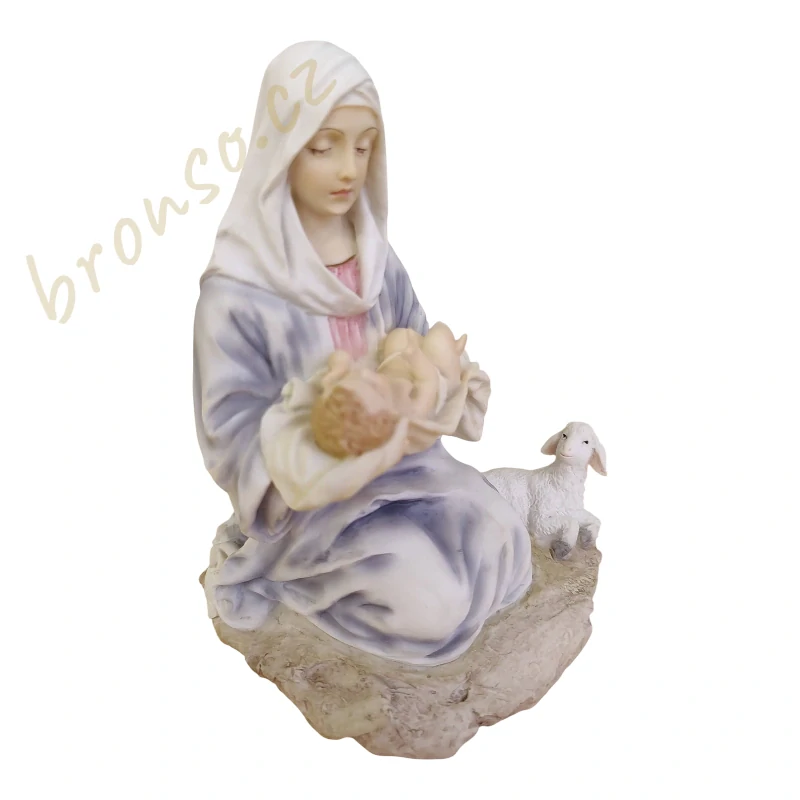 Panna Maria s Ježíškem a beránkem – křesťanská dekorace Veronese WU75996AA