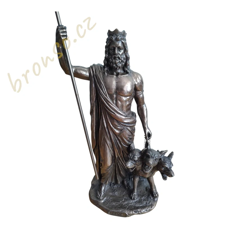 Hades s Kerberem – bronzovaná figurka řeckého boha podsvětí, Veronese WU76388A1