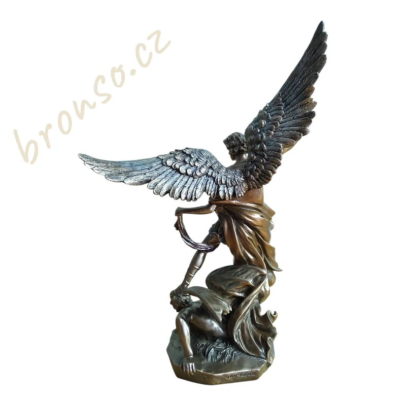 Archanděl Michael porážející Satana – náboženská figurka Veronese WU74997A4