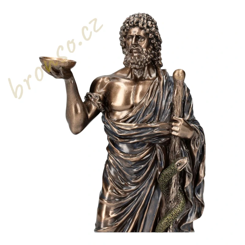 Asklépios – bůh lékařství a uzdravování figurka Veronese WU78205A4