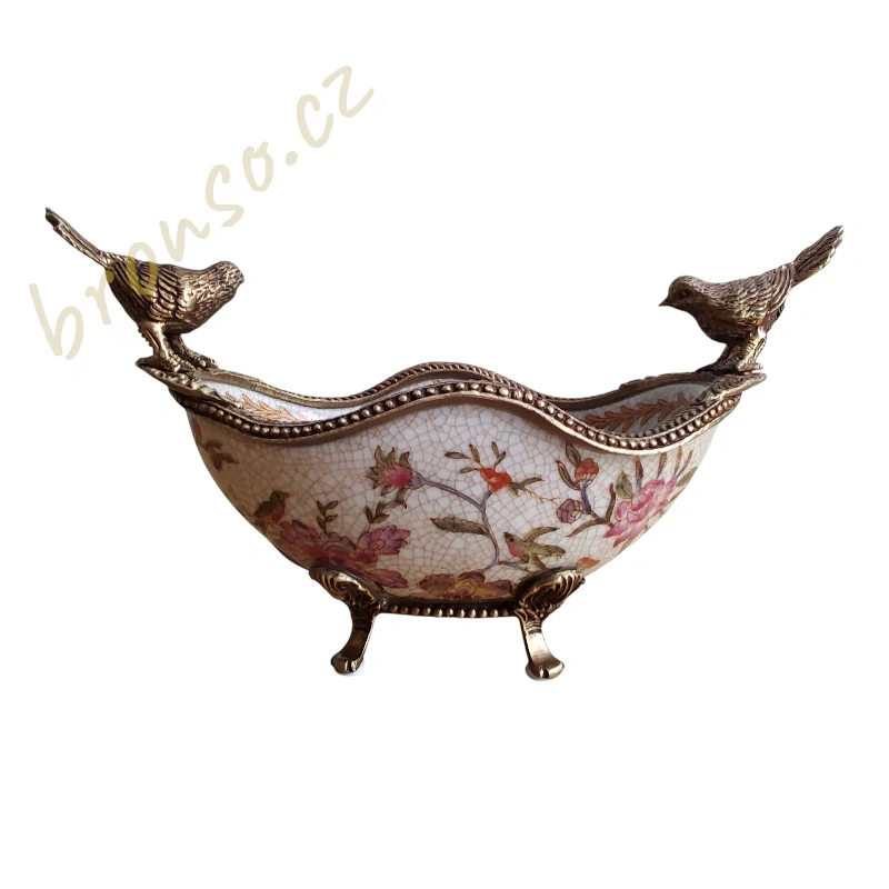 Porcelánová miska s ptáčky