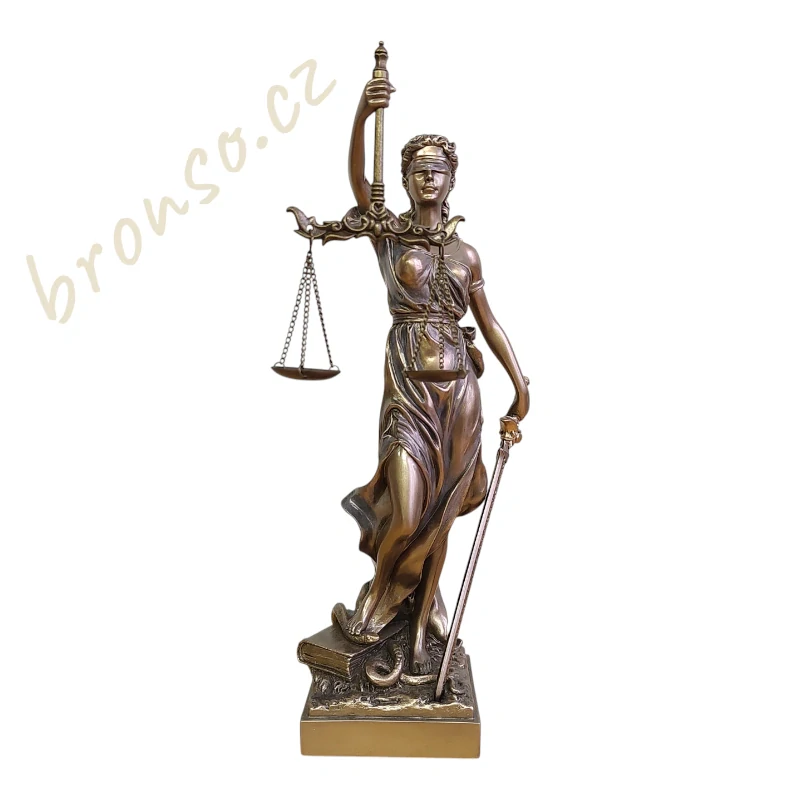 Spravedlnost - bohyně Themis soška Veronese, dárek pro právníka, WU71832A4
