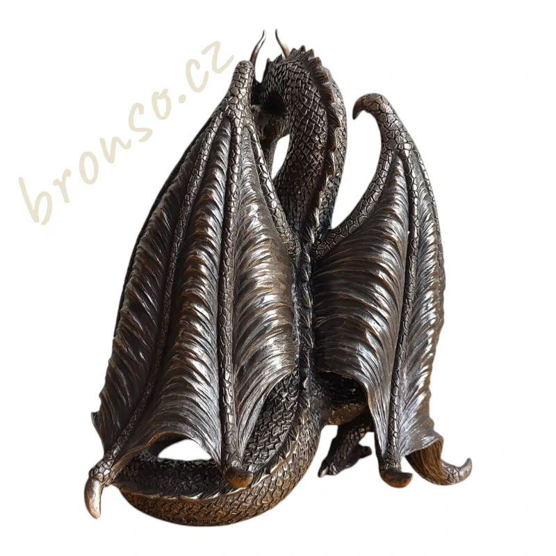 Přesýpací hodiny s drakem – fantasy soška, Veronese WU72230A1