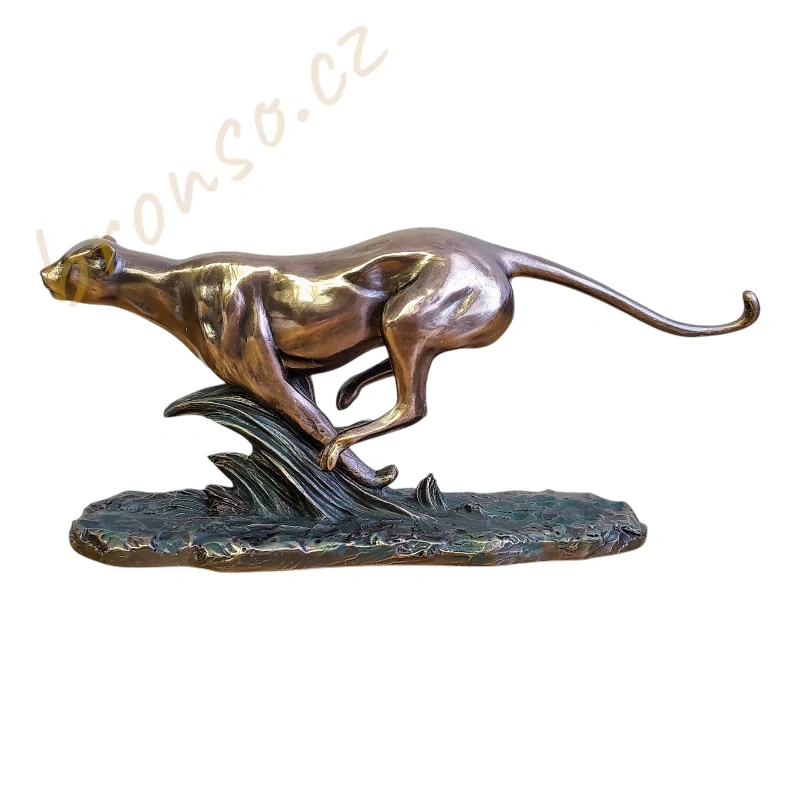Gepard v běhu – figurka běžící šelmy, Veronese WU77416A4