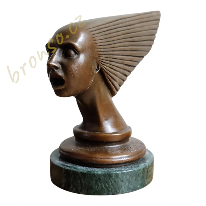 Bronzová soška Victoire Duch větru ve stylu Art Deco – Spirit of the Wind