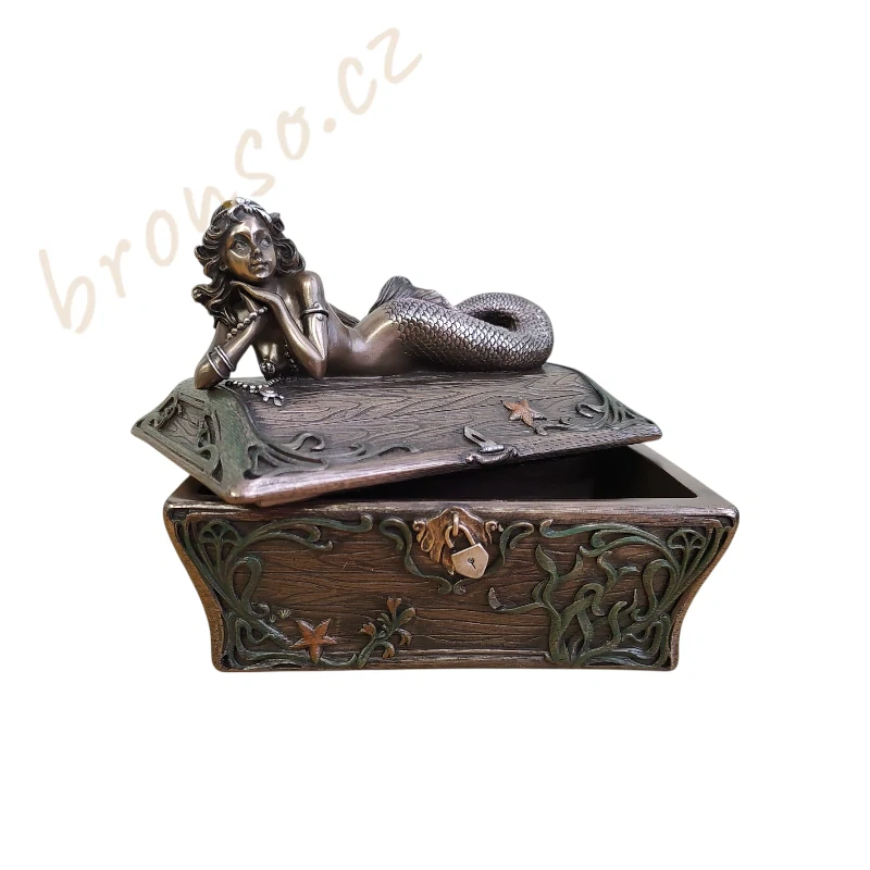 Šperkovnice s mořskou pannou – fantasy námořní dekorace, Veronese AN10411A4