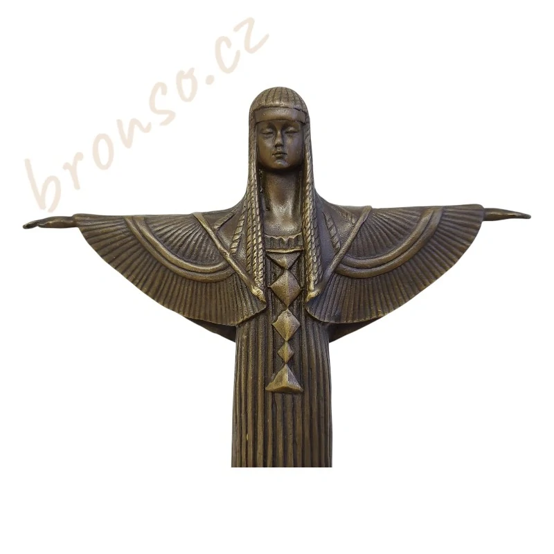 Credo – Art Deco bronzová socha, elegantní ručně vyrobená umělecká dekorace