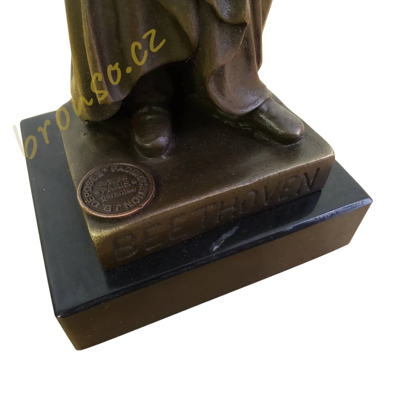 Bronzová figurka Beethoven – číslovaná, patinovaná