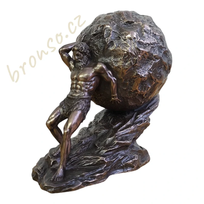 Soška Sisyfos – řecká mytologie, symbol vytrvalosti a lidského úsilí, dekorace do pracovny, Veronese WU77845A1