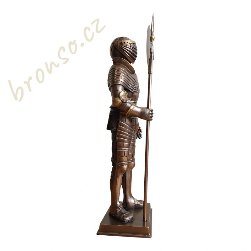 Soška rytíře s halapartnou – dekorativní figurka válečníka Veronese WU74095A4