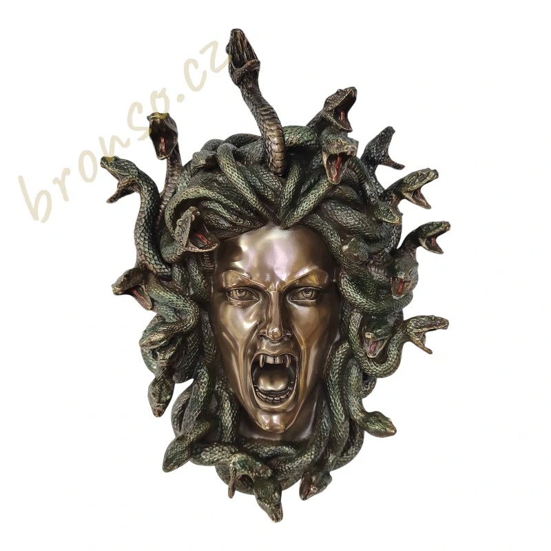 Medúza – dekorativní maska Gorgony s hady | Řecká mytologie – Veronese WU77743V4