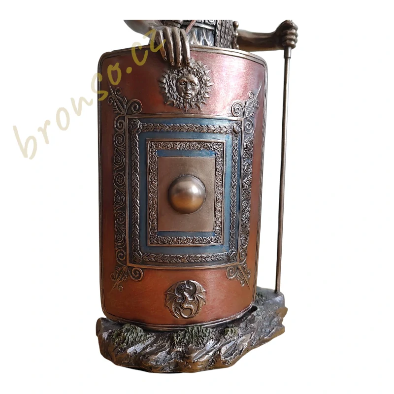 Římský voják s kopím a štítem – Stylová historická dekorace Veronese WU76048A4