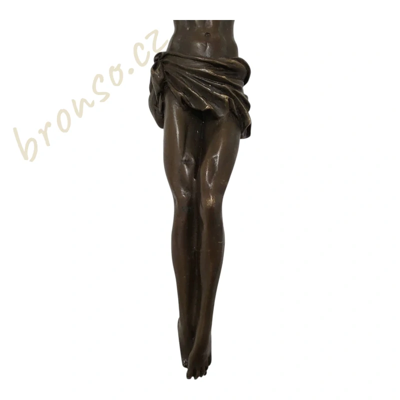 Ježíš Kristus - nástěnná bronzová soška, Corpus Christi – Ježíš Kristus na kříži