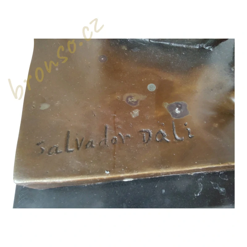 Salvador Dalí - Autoportrét - Bronzová socha