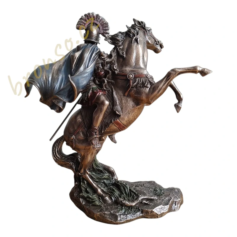 Římský centurion na koni – soška válečníka, historická dekorace, sběratelská figurka Veronese WU76086A4