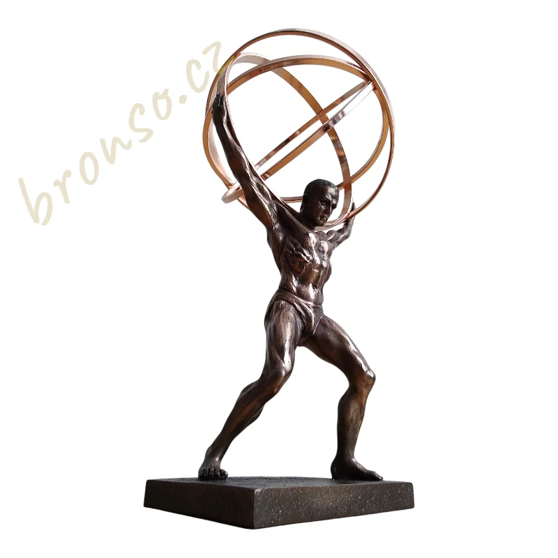 Atlas s globem – dekorativní soška řeckého titána Veronese WU76696A4