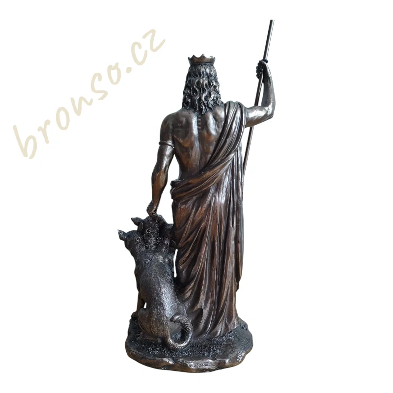 Hades s Kerberem – bronzovaná figurka řeckého boha podsvětí, Veronese WU76388A1
