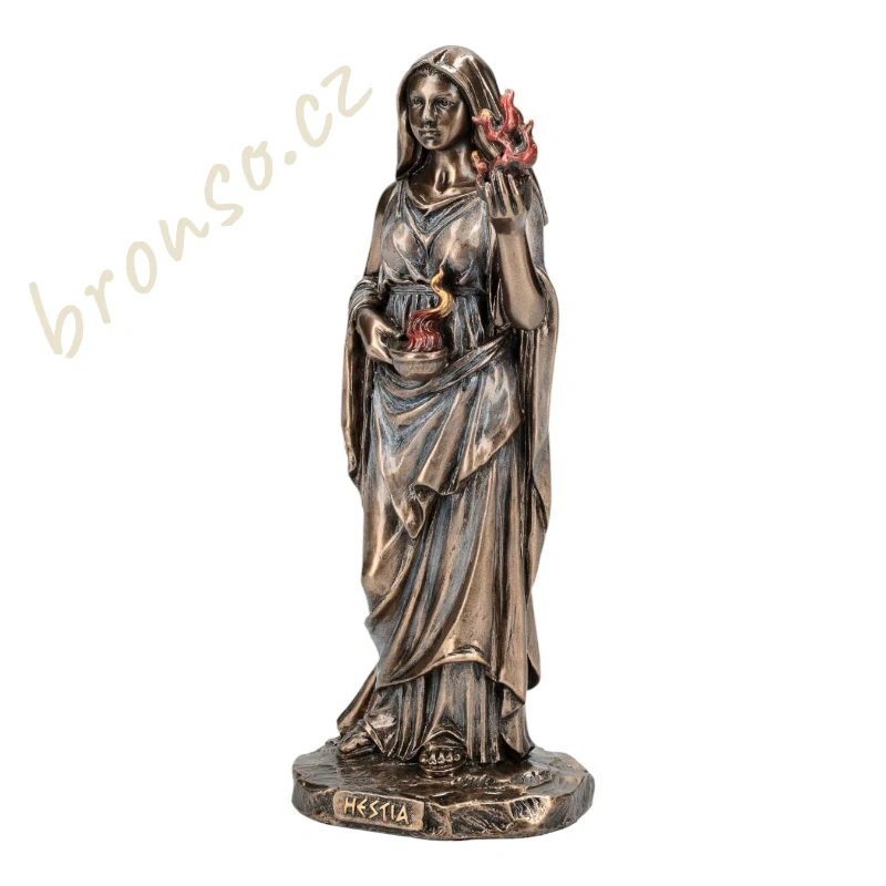 Hestia s posvátným plamenem – figurka řecké bohyně, Veronese WU78204A4