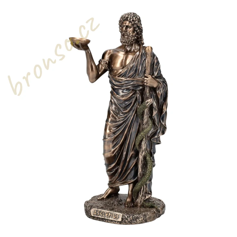 Asklépios – bůh lékařství a uzdravování figurka Veronese WU78205A4