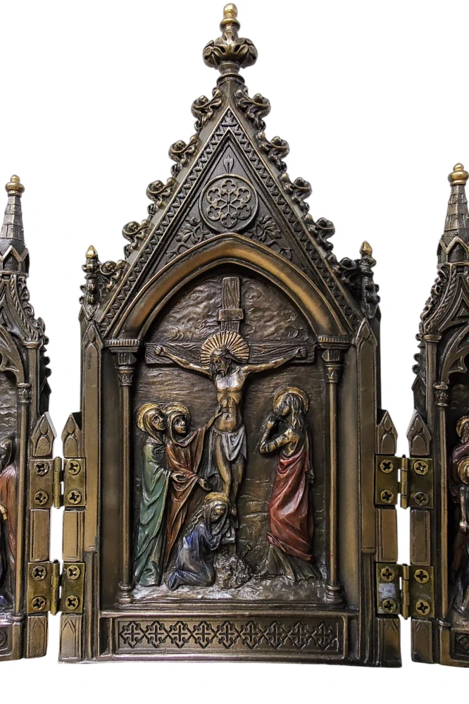 Kalvárie – otevírací triptych Ukřižování Ježíše Krista, domácí oltář WU76234A4